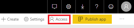 Workspace access button